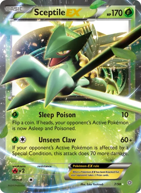 Sceptile EX [Sleep Poison | Unseen Claw]