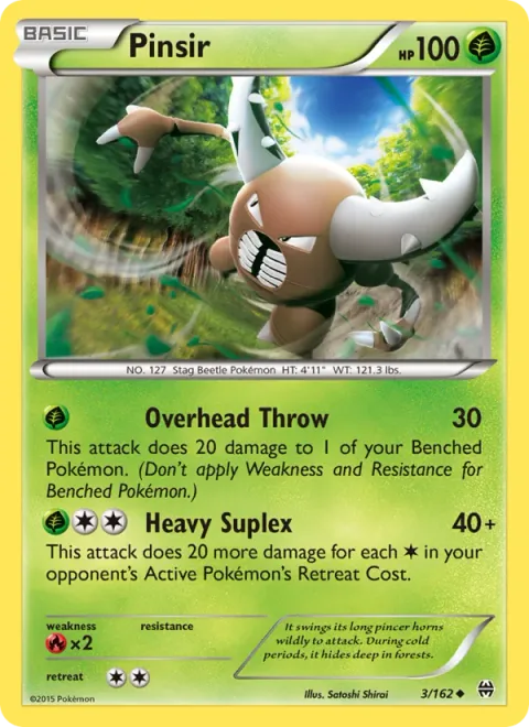 Pinsir [Overhead Throw | Heavy Suplex]