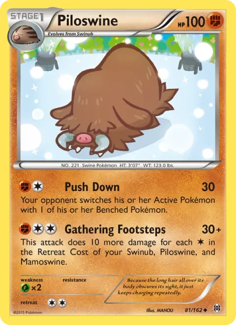 Piloswine [Push Down | Gathering Footsteps]