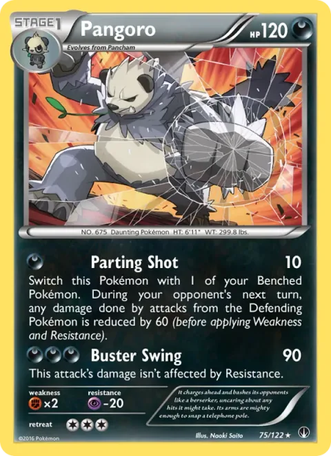 Pangoro [Parting Shot | Buster Swing]