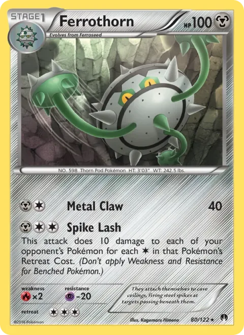 Ferrothorn [Metal Claw | Spike Lash]