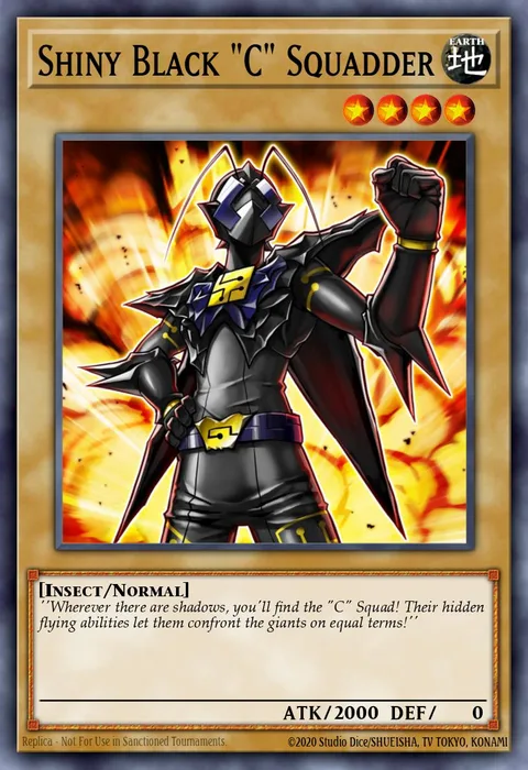 Shiny Black ""C"" Squadder