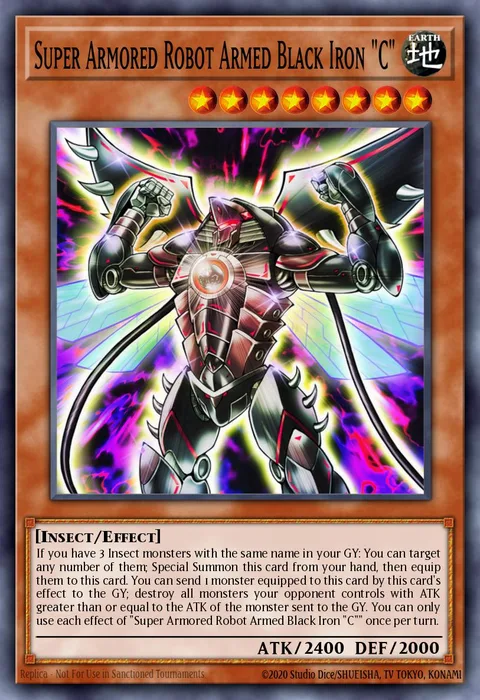Super Armored Robot Armed Black Iron ""C""